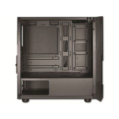 "Inter-Tech SM-007 Enforcer Tower Micro ATX Black - Sleek Design & Optimal Performance for Your Build"